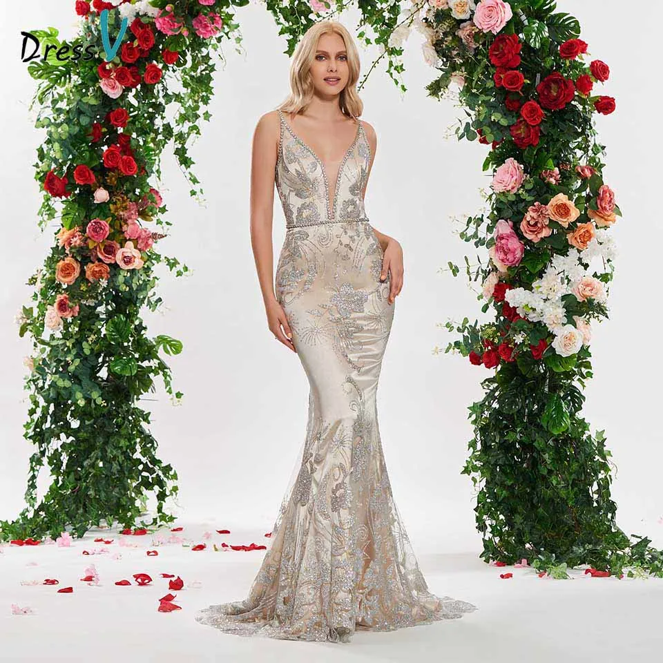 Женское свадебное платье-Русалка элегантное кружевное платье до пола с