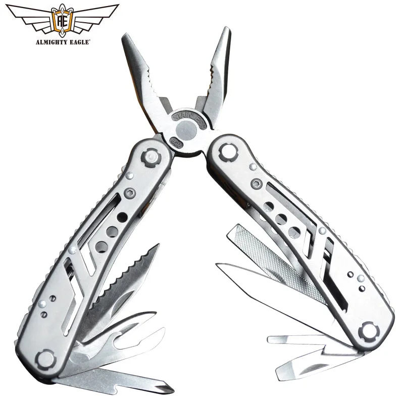 Мультитул ALMIGHTY EAGLE 13 в 1 плоскогубцы оборудование для кемпинга уличный инструмент
