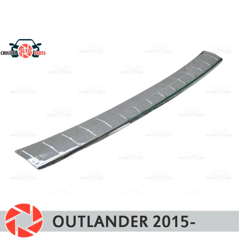 Накладка на заднюю панель бампера для Mitsusbishi Outlander 2015 защитная пластина Стайлинг