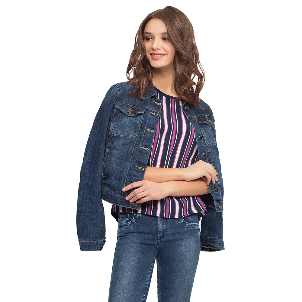 Джинсовый жакет для девушки Gloria Jeans GJC002704|jackets jeans for women|jacket jeanscoated women |