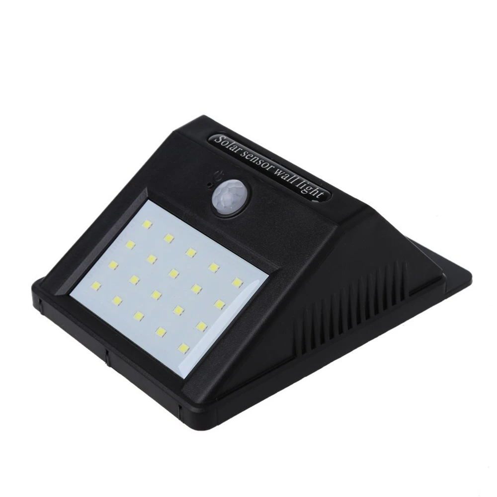 Светодиодный уличный светильник с датчиком движения 20 светодиодов на солнечной