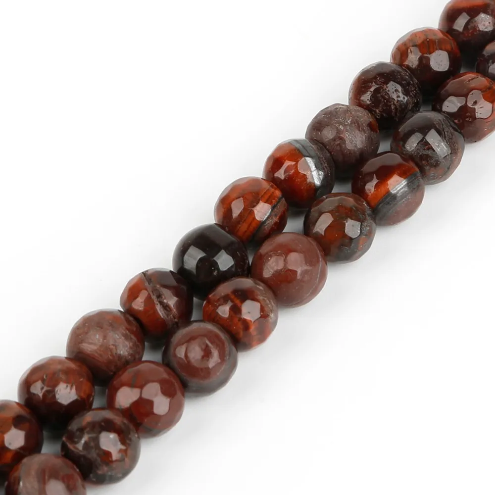 Factory Price Wholesale Red Tiger Eye Round Beads For Jewelry Making Bracelet Necklace 15&quot Pick Size 4mm 6mm 8mm 10mm | Украшения и