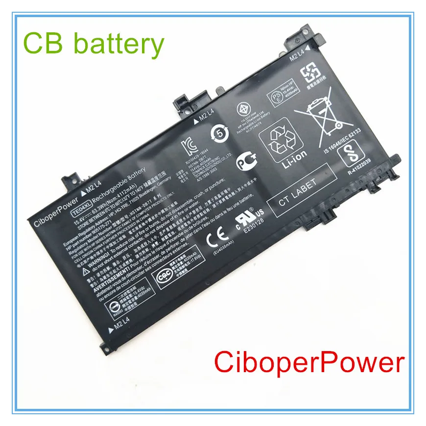 

Аккумулятор TE04XL 15,4 в Вт/ч для 15-AX 15-AX033DX AX020TX BC219TX