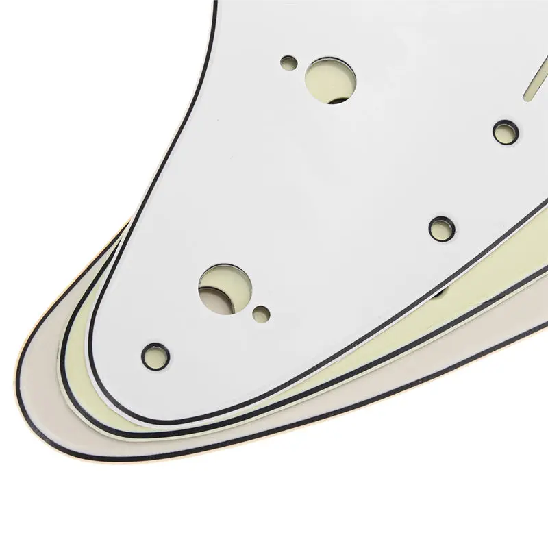 Pickguard для гитары SENRHY 3-слойный прямой подходит США/Mex -Stratocaster Strat гитарные пикапы