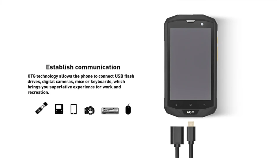 AGM A8 5,0 дюймов HD IP68 4050 мАч 4G смартфон 4 Гб+ 64 Гб Водонепроницаемый Android 7,0 MSM8916 четырехъядерный мобильный телефон 13 МП NFC