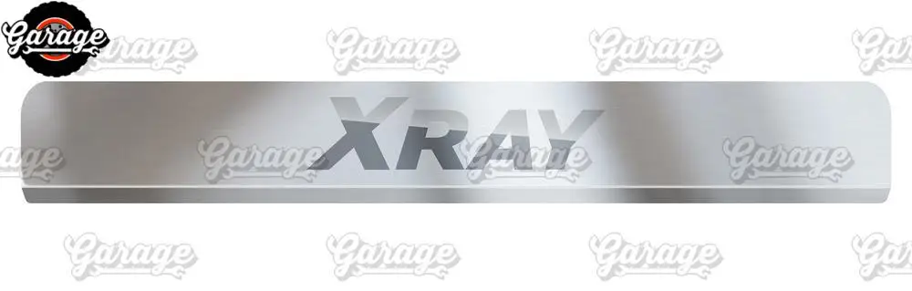 Защитные чехлы на дверные пороги для Lada X Ray 2015 аксессуары из нержавеющей стали
