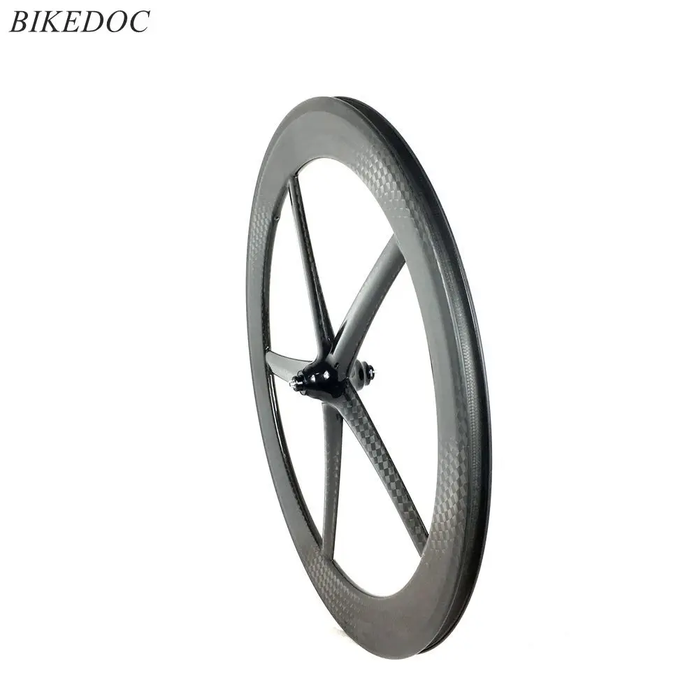 Переднее дорожное колесо BIKEDOC 700C угольные колеса шириной 25 мм 5 спицевых