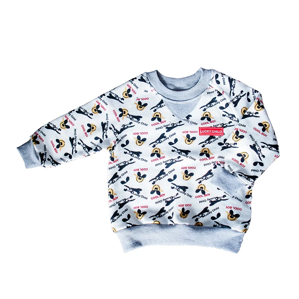 Кофта Lucky Child арт. 44 12pf (Крутой парень) [сделано в России доставка от 2 х
