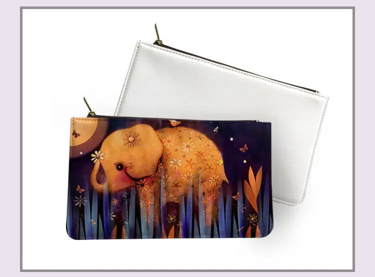 

thermal transfer printing blank Coin Purses for sublimation can print your custom design or photo pen bag for woman Creative DIY