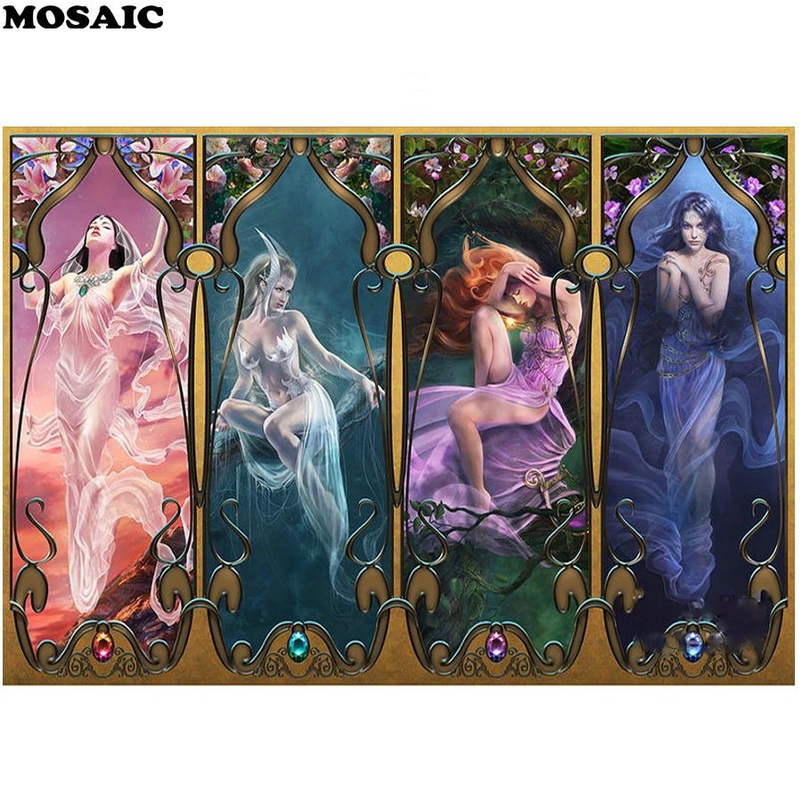 

wall Stickers,full,diamond embroidery"Europe Fairy/Angel/woman"diy diamond painting mosaic pictures cross stitch