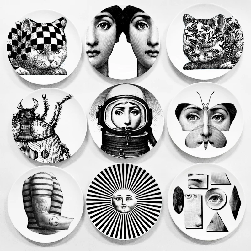 2017 Креативный дизайн узор Италия Милан Rosenthal Piero fornasetti тарелки керамика настенные
