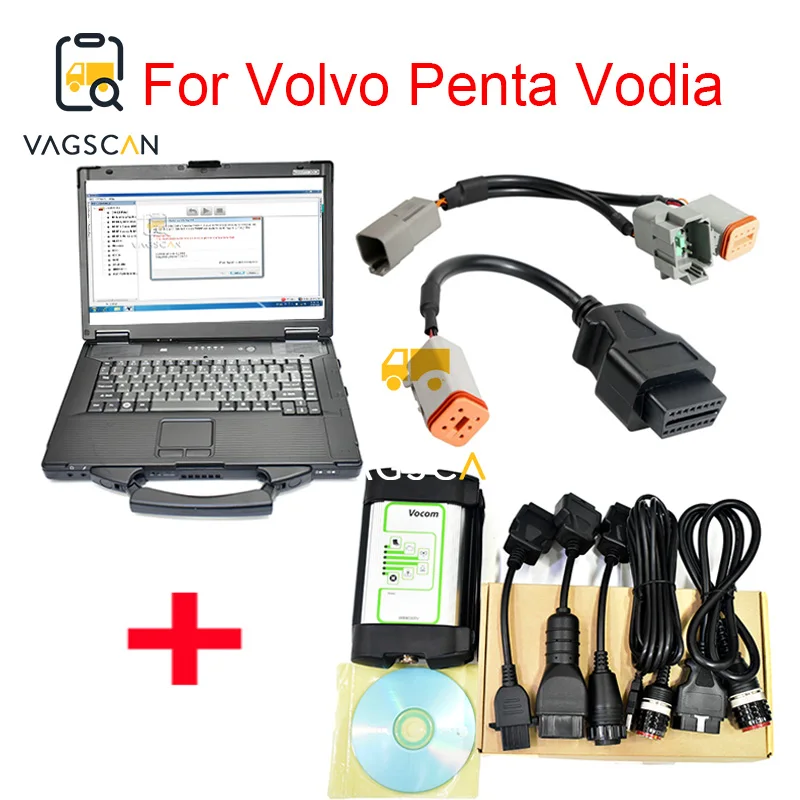 Инструмент для диагностики морского двигателя Toughbook CF52 penta vodia 5 volvo