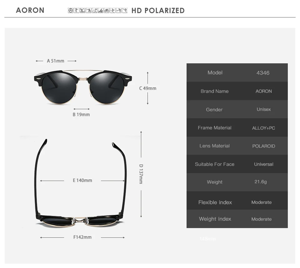 Bruno Dunn Classic Polarized Sunglasses Men Women Retro Brand Designer round Sun Glasses Female Male Fashion Mirror Sunglass ray