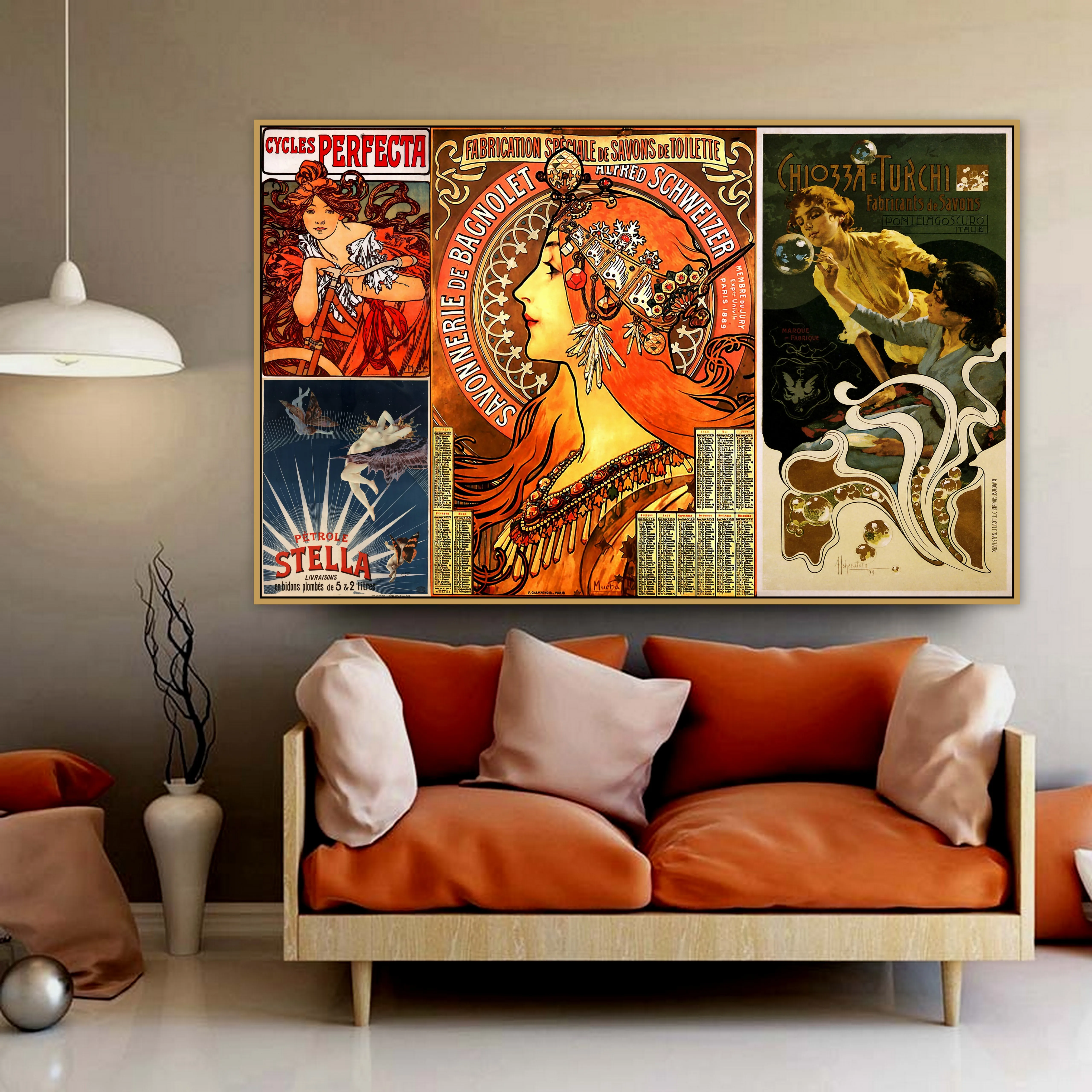 Perfecta старый ретро рекламный винтажный постер мотив фотоколлаж холст картина