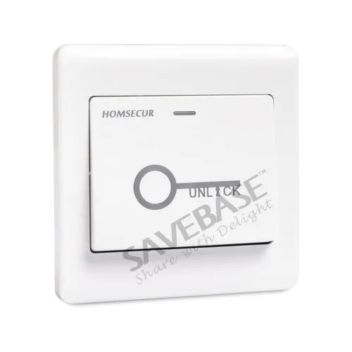 HOMSECUR 5Pcs RFID Keyfob +Power Supply+ Remote Controller+Exit button+NC Strike Lock | Безопасность и защита