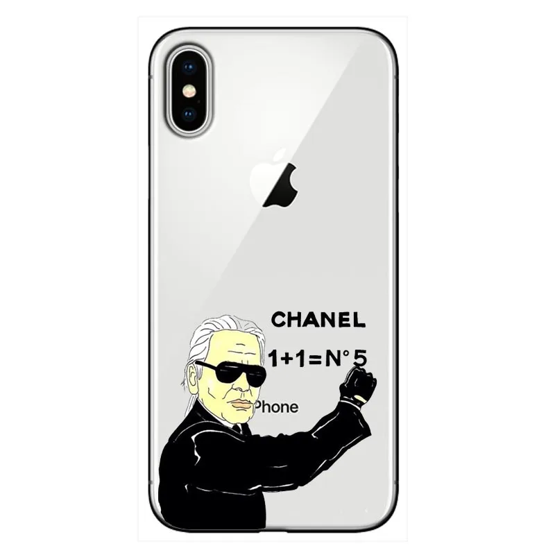 Karl Lagerfeld прозрачный высококачественный силиконовый мягкий ТПУ чехол для