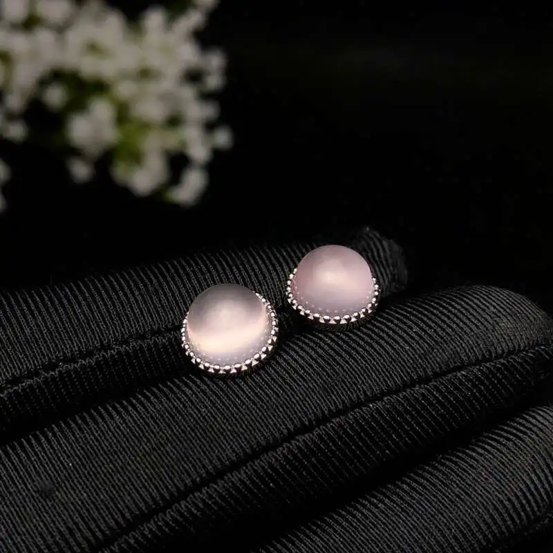 Женские серьги KJJEAXCMY Boutique из серебра 925 пробы с инкрустацией натурального фуронга