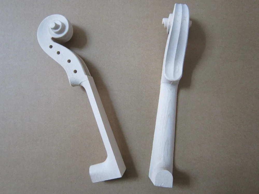 

5pcs hand carved maple white violin neck 4/4,VIOLIN NECK