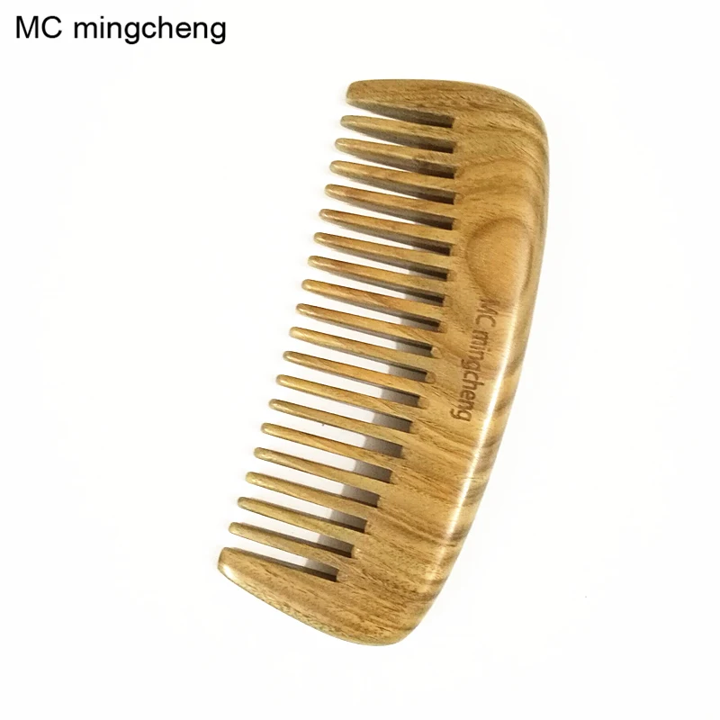 

MC Pocket Wooden Comb Natural Green Sandalwood Wood Combs Wide Tooth Narrow Tooth No Static Comb Hair Styling Tool