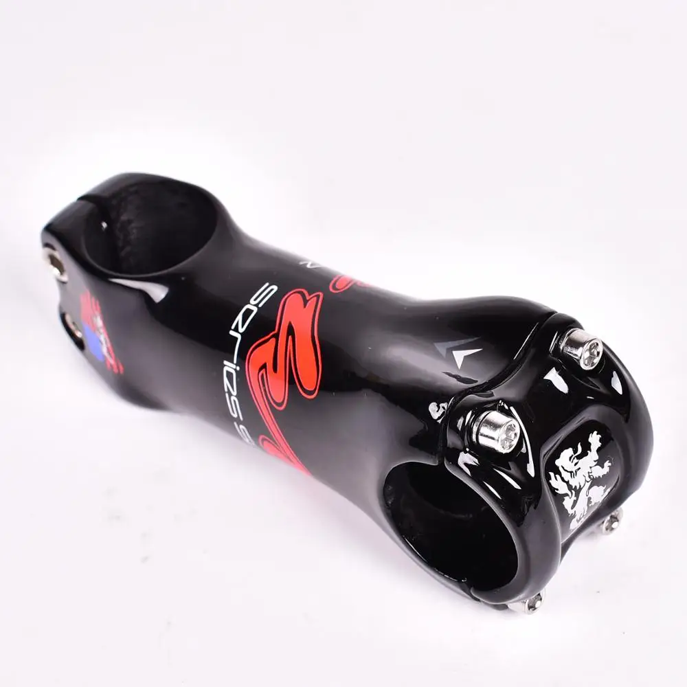 KRSEC T800 углеродный стержень 28,6*31,8 мм 6 градусов Дорожный/MTB 3K Глянцевые Углеродные волокна стебли части велосипеда 90/100/110 мм велосипедный стержень