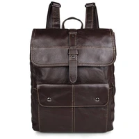brown cow leather anti theft backpack men business brand fashion 15inch laptop backpacks fashion travel school bags bagpack
