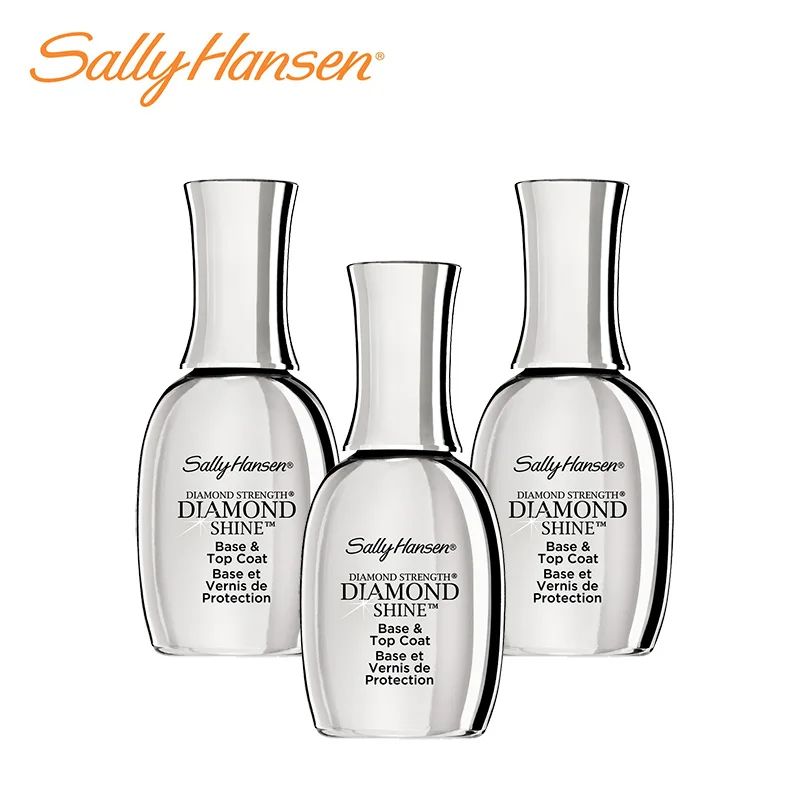 Верхнее покрытие для ногтей Diamond Shine Base & Top Coat от бренда Sally Hansen. 100% чистый блеск