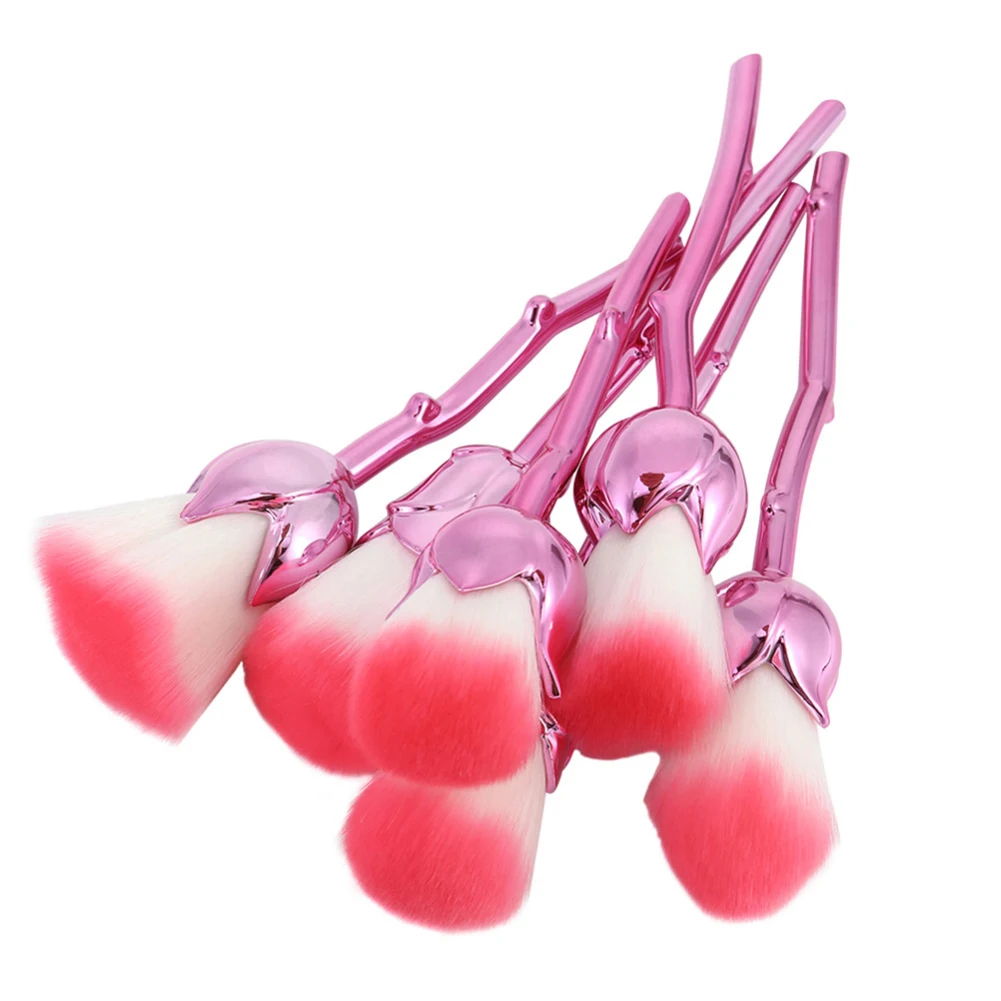 6 шт. Макияж Расчёски для волос набор розы Форма мягкий контур Уход за кожей лица