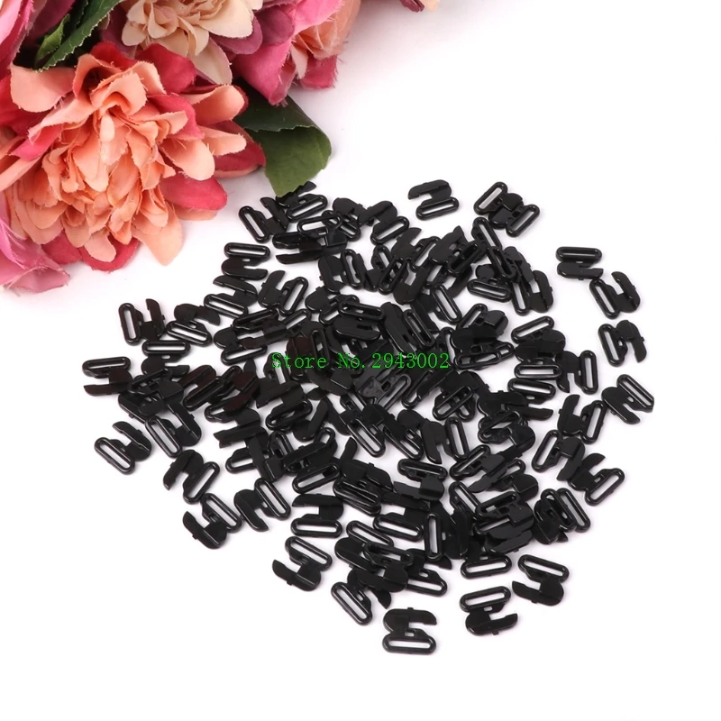 New 50x BIKINI Clips Hook Snap Bra Clasps Swimsuit Buttons Apparel Sewing Buckles