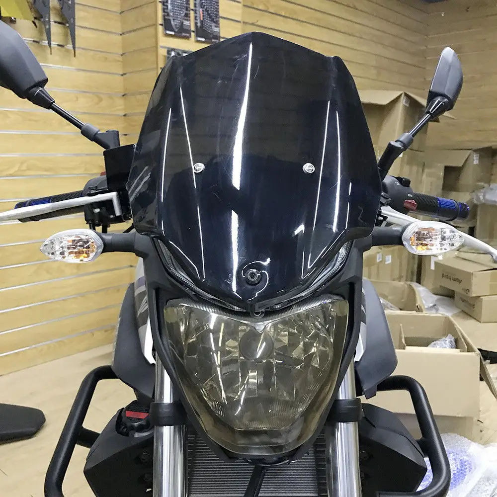 Ветровое стекло с двойными пузырьками для Yamaha MT 03 MT-03 MT03 экран ветровой экран дефлекторы 16-18 аксессуары