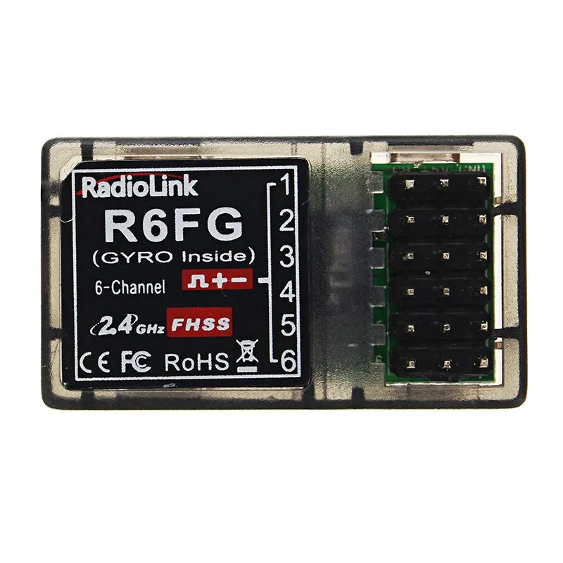 RadioLink R6FG 2 4G 6CH приемник FHSS радио передатчик гироскопа интегратор для RC4GS RC3S RC4G
