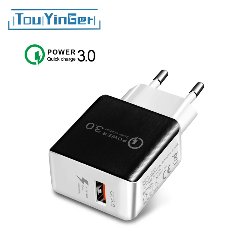 Touyinger Quick Charge QC 3.0 Mobile Phone Charger Portable USB Travel Wall Fast Charging for iPhone Samsung Xiaomi | Мобильные
