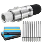 1 шт. лезвие Силуэт КАМЕЯ держатель + 10 шт. 45 градусов Лезвия для CB09 Graphtec Винил режущий плоттер