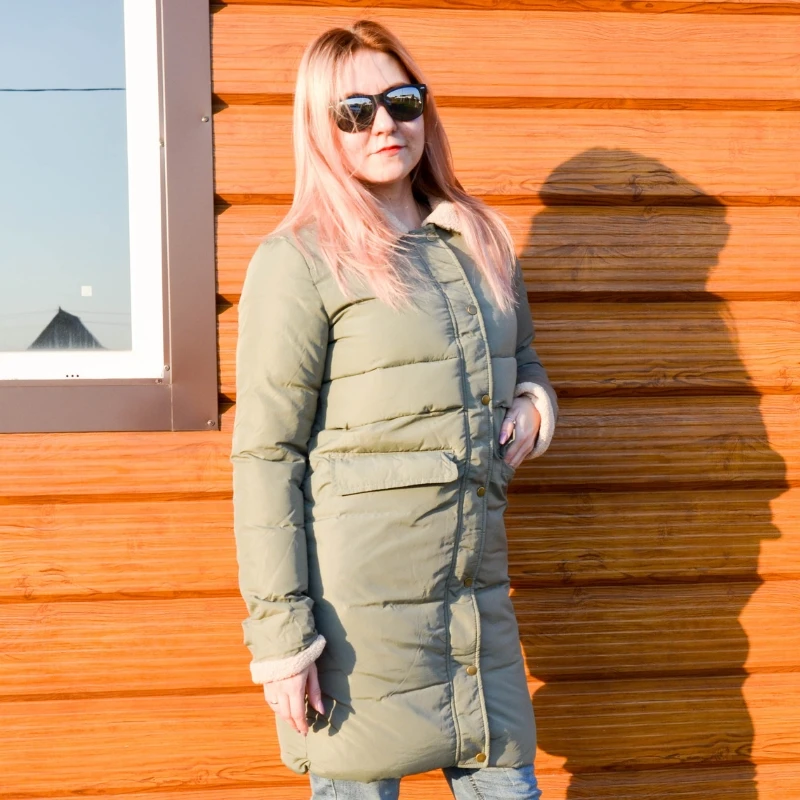 

Obrix Winter Long Jacket Parka For Women New Style Female Coat