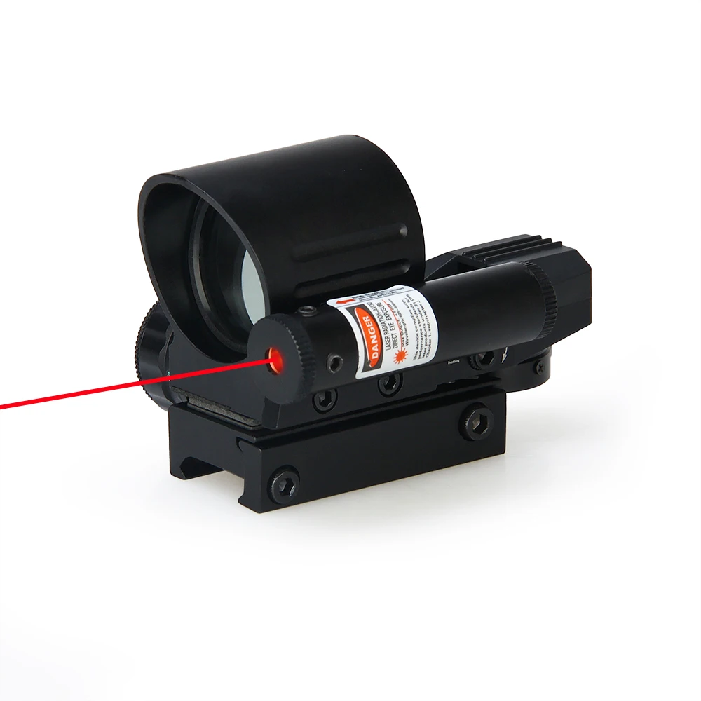 Airsoft Red Dot прицел 22 мм тактический 1X увеличение 4 Сетка лазерный прицел|Оптические