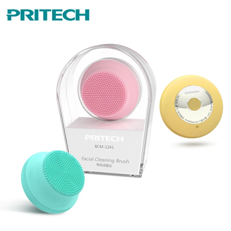 

PRITECH Mini USB Силиконовое очищающее устройство для удаления угрей, водонепроницаемый Электрический Очиститель для лица, массажер для лица, Пря...