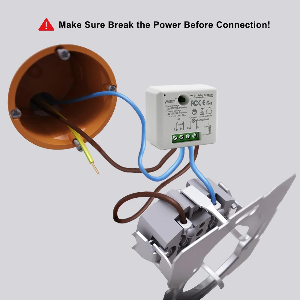 Tuya mini smart switch схема подключения