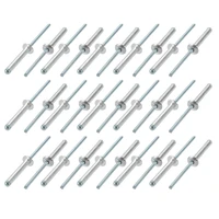 30pcs blind rivets 4x2530mm aluminumsteel open end rivet fasteners for buildings cars ships aircraft machines furniture