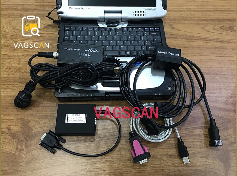 Инструмент для диагностики вилочного погрузчика Toughbook CF 19 CF19 Для Linde canbox Doctor