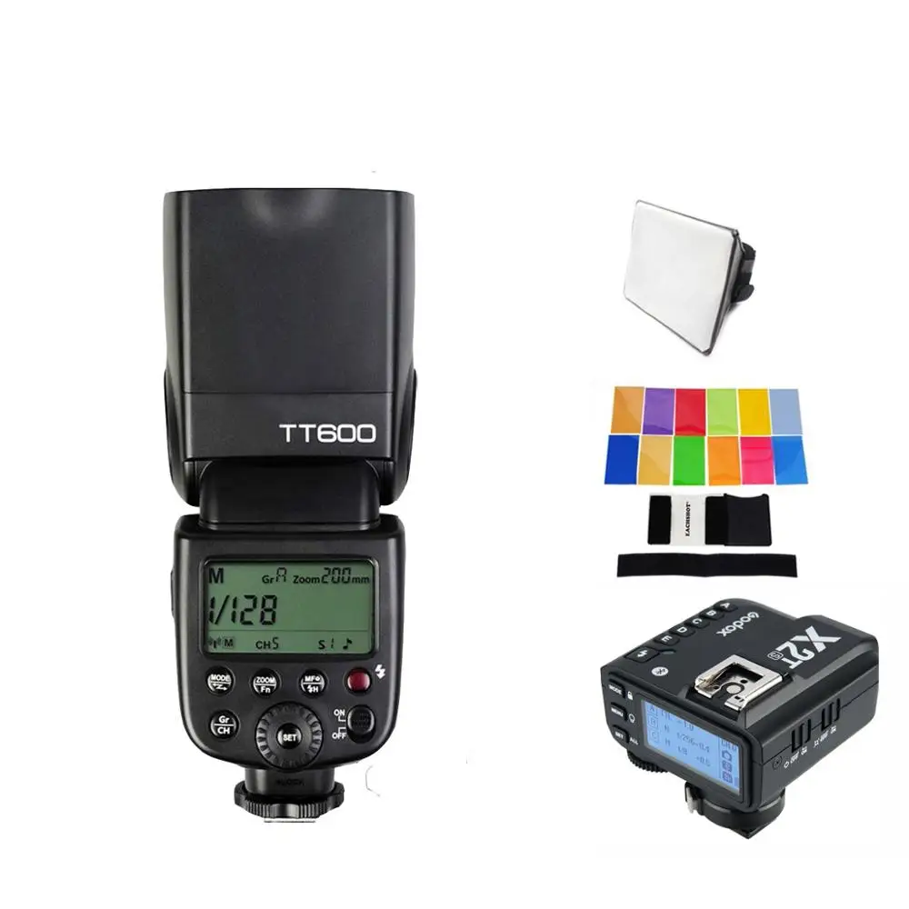 kit1 3 X Godox TT600S Высокоскоростная синхронизация Встроенный 2,4G Беспроводная Вспышка Скорость lite+ X2T-S для sony A9 A7M3 A7R3 A7S A7 III II A6500 A6400 - Color: kit1