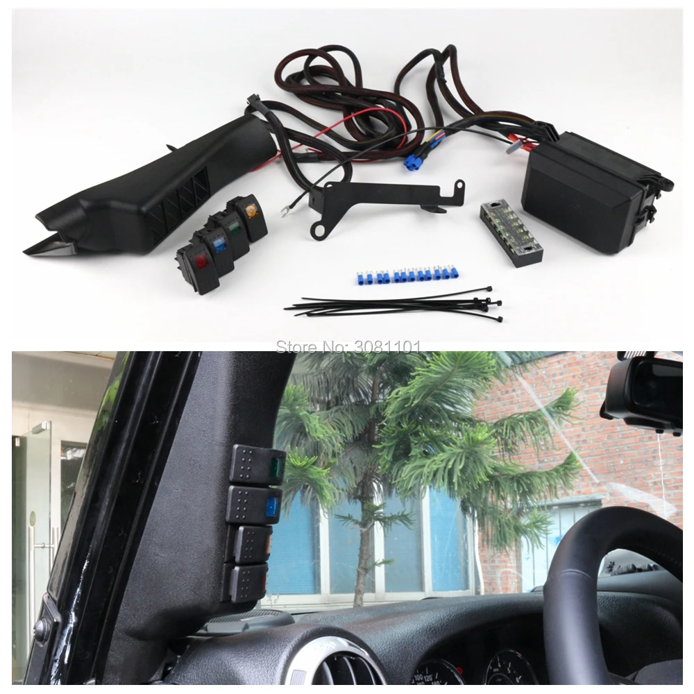 А столб переключатель для Jeep Wrangler/Кулисные Переключатели ABS пластик панель