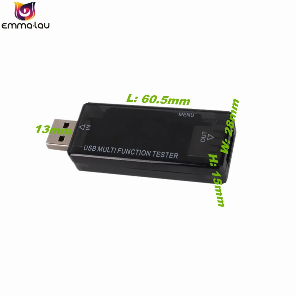 8 в 1 цифровой дисплей 4 ~ 30 USB тестер QC2.0 3 0 вольтметр Ток Напряжение емкость время
