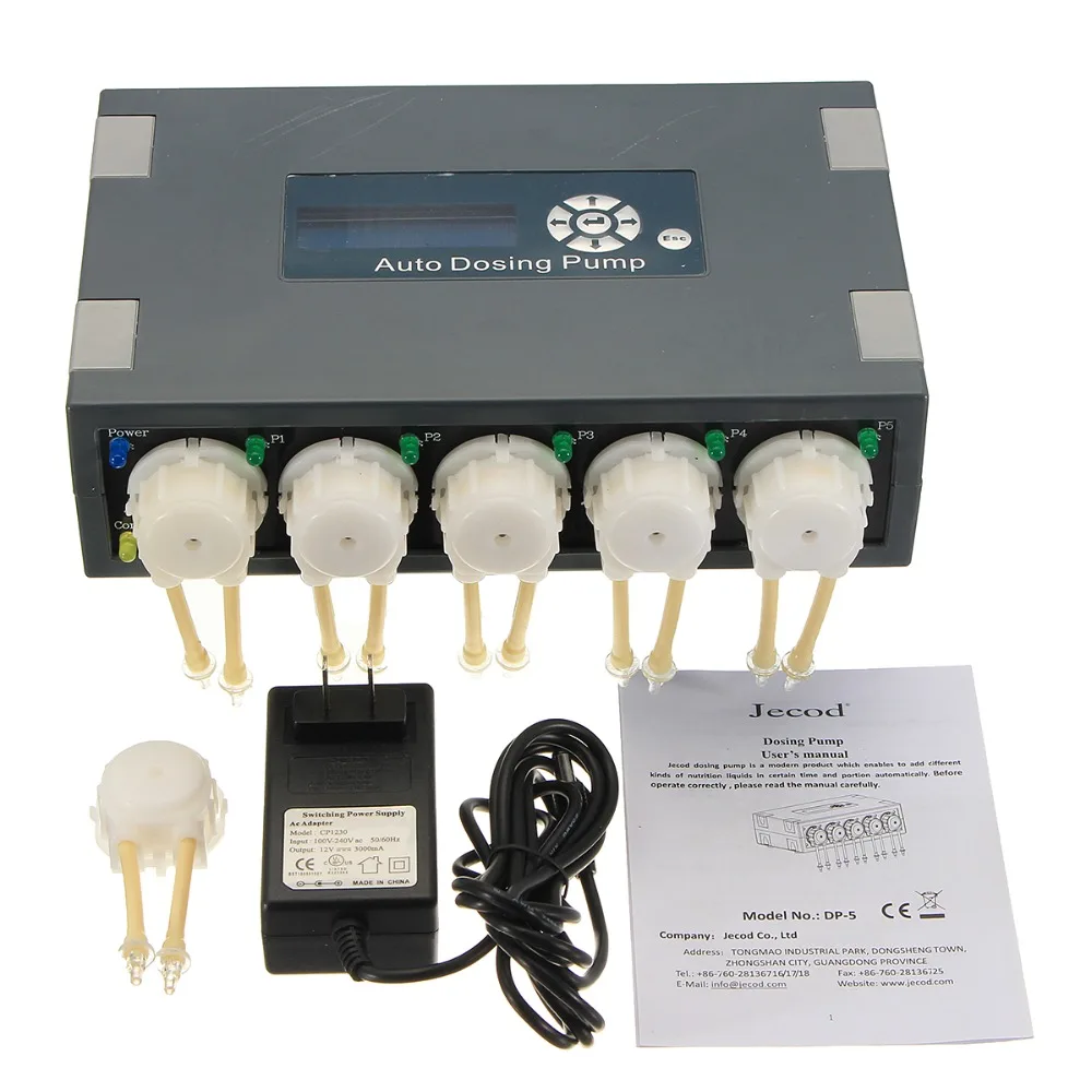 JEBAO JECORD DP 5 DP5 автоматическое дозирование PUMP CHANELS SMART SLAVE DOSER MACHINE для морского рифа