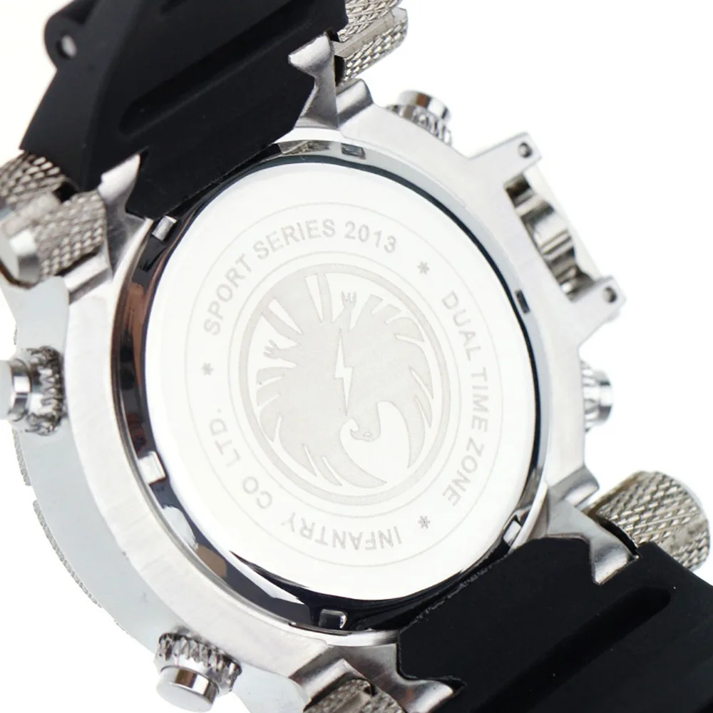 Мужские наручные часы брендовые Роскошные Аналоговые цифровые мужские