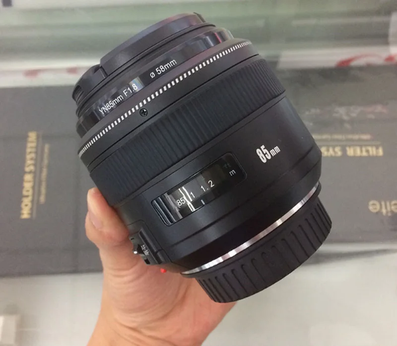 YONGNUO YN85mm F1.8 AF/MF Стандартный Средний телеобъектив 85 мм объектив с фиксированным фокусным расстоянием для камеры Canon EF Mount EOS camera s