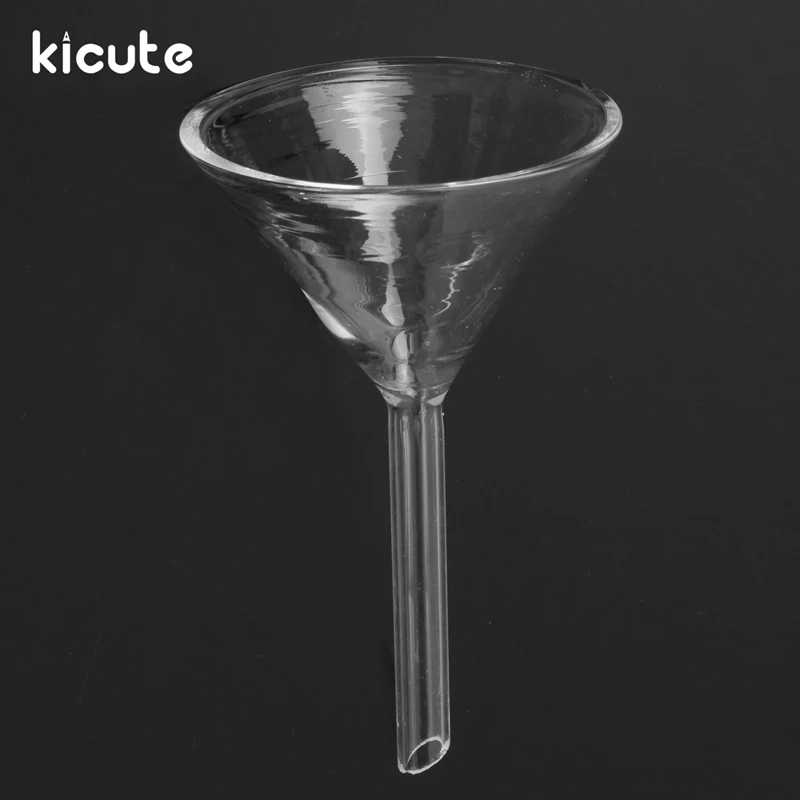 Kicute 1 шт. Best Продвижение 60 мм прозрачный Стекло Треугольники воронка лаборатория Стекло ware laboraotry химия образования канцелярские