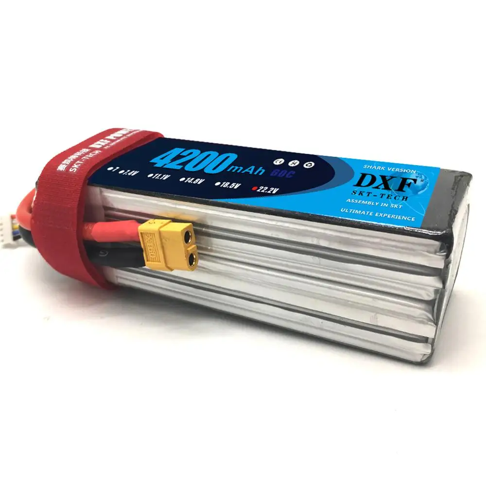 Аккумулятор литий-полимерный DXF 6S 22 2 в 4200 мА · ч 60C для радиоуправляемых