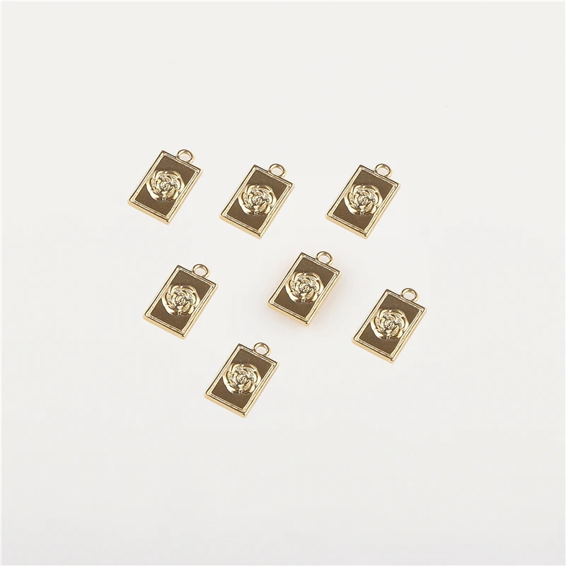 Шт. 10 шт. бусины из сплава квадратное ожерелье китайский дракон браслет для