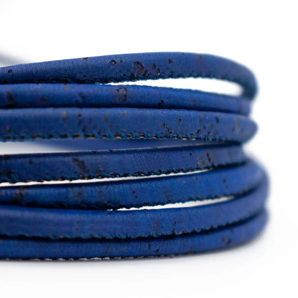 3 мм круглый темно синий пробковый шнур португальский пробка оптовые поставки