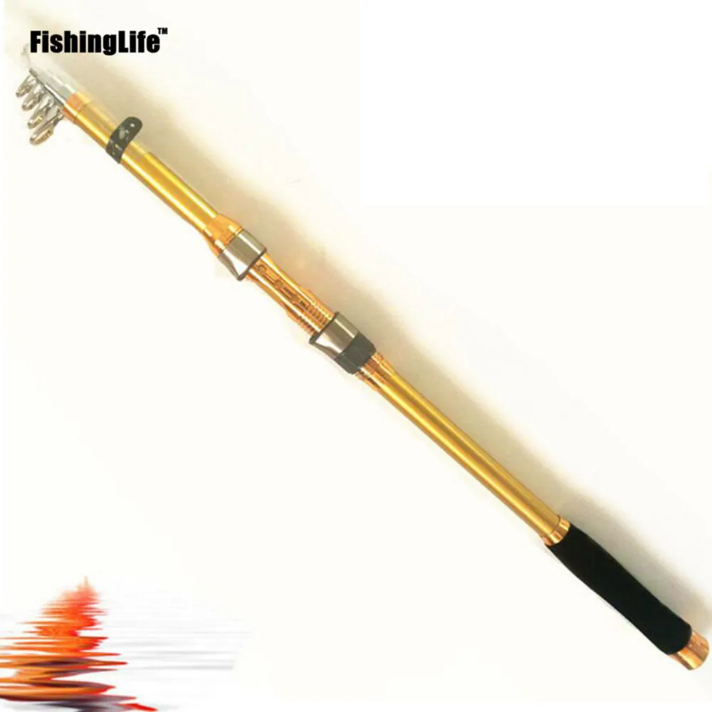 Портативная телескопическая удочка FishingLife спиннинг ручная рыболовная снасть