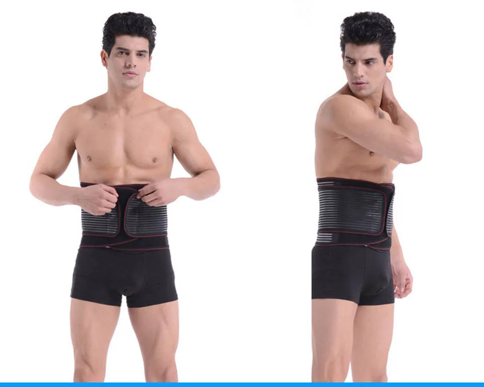 

Поясничная опора для спины, пояс для талии, регулируемый, с двойной окантовкой, Aja, поясничный турмалин, самонагревающийся, магнитная терапи...